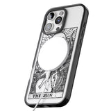 iPhone 16 Pro Max Personalised The Sun Tarot Card - Transparent Black Impact Phone Case