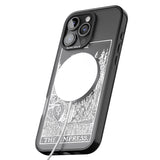 iPhone 16 Pro Max Personalised The Empress Tarot Card - White Transparent Black Impact Phone Case