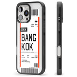 iPhone 16 Pro Max Personalised Bangkok Boarding Pass Black Impact Phone Case