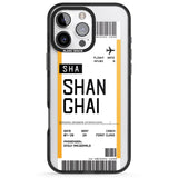 iPhone 16 Pro Max Personalised Shangai Boarding Pass Black Impact Phone Case