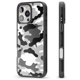 iPhone 16 Pro Max Grey Camo Black Impact Phone Case