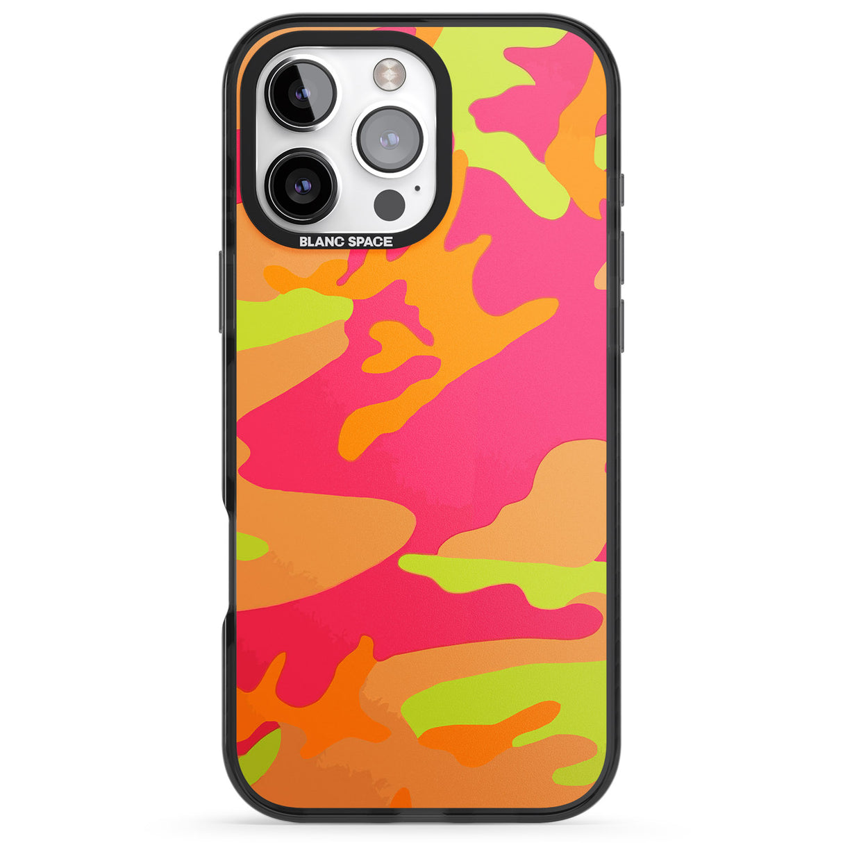 iPhone 16 Pro Max Neon Camo Black Impact Phone Case