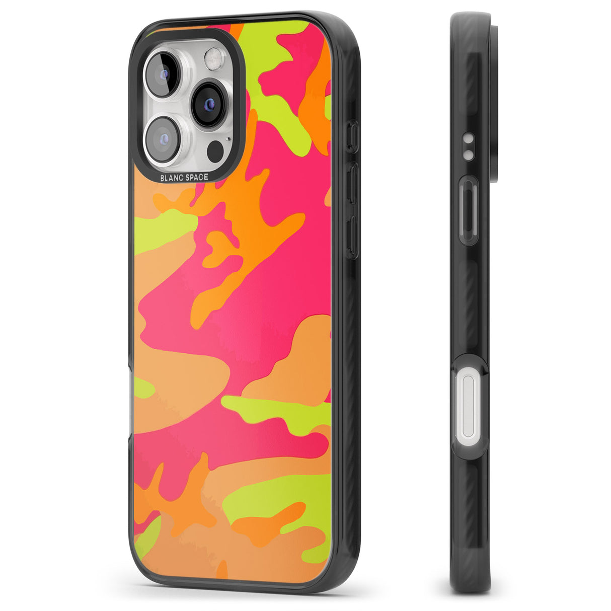 iPhone 16 Pro Max Neon Camo Black Impact Phone Case