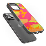 iPhone 16 Pro Max Neon Camo Black Impact Phone Case