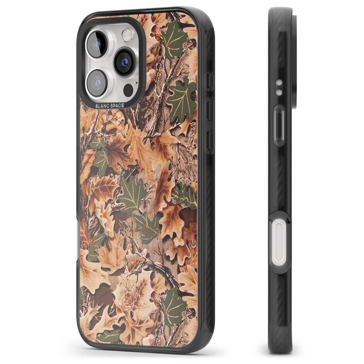 iPhone 16 Pro Max Leaves Camo Black Impact Phone Case