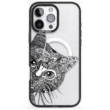 iPhone 16 Pro Max Henna Cat Black Impact Phone Case