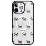 iPhone 16 Pro Max Bengal Cat Pattern Black Impact Phone Case