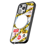 iPhone 16 Pro Max CAUTION Black Impact Phone Case