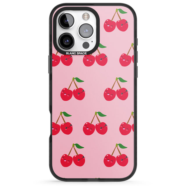 iPhone 16 Pro Max Cheeky Cherry Black Impact Phone Case