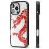 iPhone 16 Pro Max Large Red Dragon Black Impact Phone Case