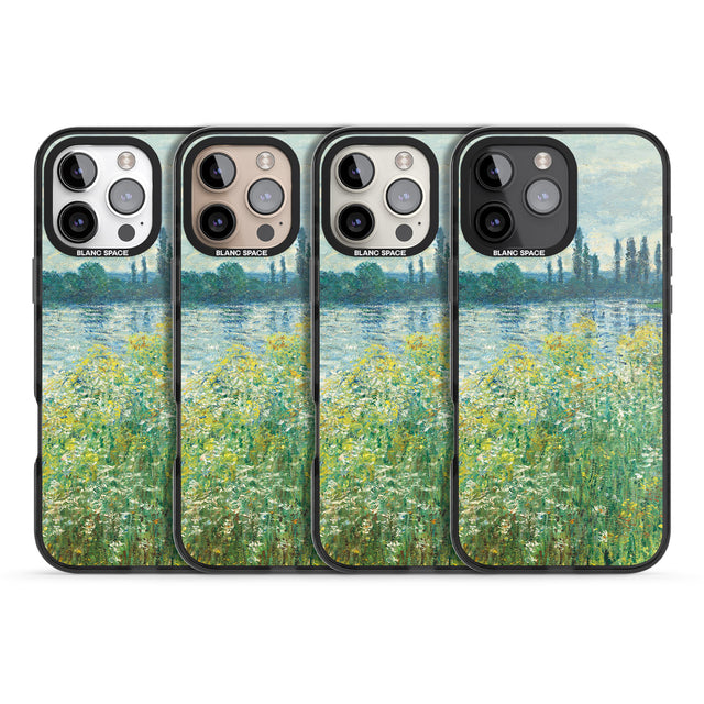 iPhone 16 Pro Max Banks of the Seine by Claude Monet Black Impact Phone Case