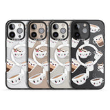 iPhone 16 Pro Max Coffee Faces Black Impact Phone Case