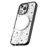 iPhone 16 Pro Max Star Outlines Black Impact Phone Case