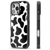 iPhone 16 Pro Max Cow Print Black Impact Phone Case