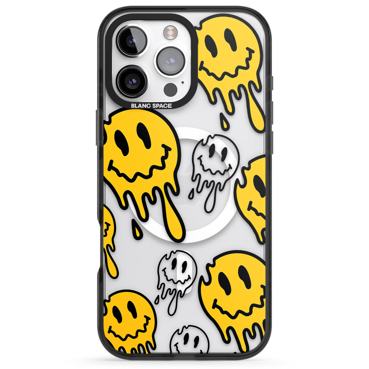 iPhone 16 Pro Max Face Melt Black Impact Phone Case