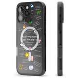 iPhone 16 Pro Max Anxiety White Text Black Impact Phone Case