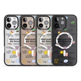 iPhone 16 Pro Max Anxiety Black Text Black Impact Phone Case