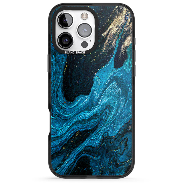 iPhone 16 Pro Max Saphire Lagoon Black Impact Phone Case