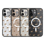 iPhone 16 Pro Max Cavalier King Charles Spaniel Pattern Clear Black Impact Phone Case