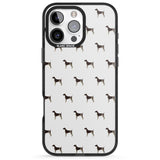 iPhone 16 Pro Max German Shorthaired Pointer Dog Pattern Black Impact Phone Case