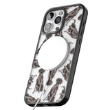 iPhone 16 Pro Max Black Labrador Watercolour Dog Pattern Black Impact Phone Case