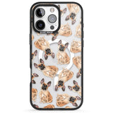 iPhone 16 Pro Max French Bulldog Watercolour Dog Pattern Black Impact Phone Case