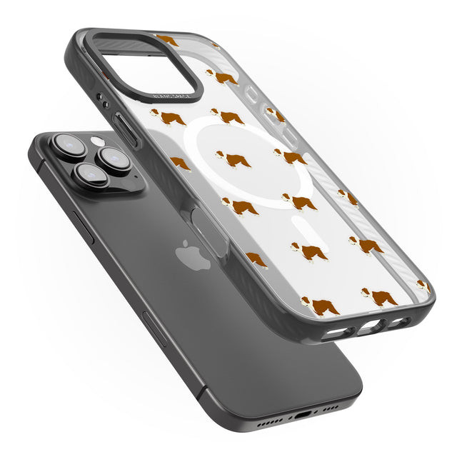 iPhone 16 Pro Max English Bulldog Dog Pattern Clear Black Impact Phone Case