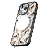 iPhone 16 Pro Max German Shepherd Watercolour Dog Pattern Black Impact Phone Case