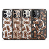 iPhone 16 Pro Max Cockapoo (Brown) Watercolour Dog Pattern Black Impact Phone Case