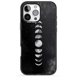 iPhone 16 Pro Max Watercolour Moon Phases Black Impact Phone Case