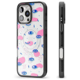 iPhone 16 Pro Max Pink Eye Blotches Black Impact Phone Case