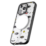 iPhone 16 Pro Max Eyes & Lips Icons Black Impact Phone Case