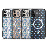 iPhone 16 Pro Max Crazy Eyes (Clear) Psychedelic Eyes Pattern Black Impact Phone Case