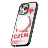 iPhone 16 Pro Max Feel Good Feel Calm (Red) Black Impact Phone Case