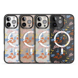 iPhone 16 Pro Max Small Flower Mix: Transparent Black Impact Phone Case