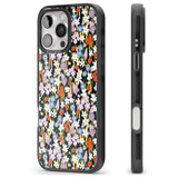 iPhone 16 Pro Max Energetic Floral Mix: Solid Black Impact Phone Case