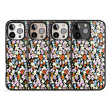 iPhone 16 Pro Max Energetic Floral Mix: Solid Black Impact Phone Case