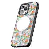 iPhone 16 Pro Max Jazzy Floral Mix: Transparent Black Impact Phone Case