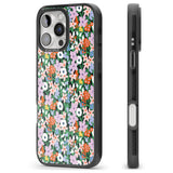 iPhone 16 Pro Max Jazzy Floral Mix: Solid Black Impact Phone Case