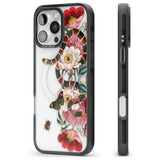 iPhone 16 Pro Max Floral Snake Black Impact Phone Case