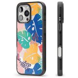 iPhone 16 Pro Max VIbrant Leaves Black Impact Phone Case