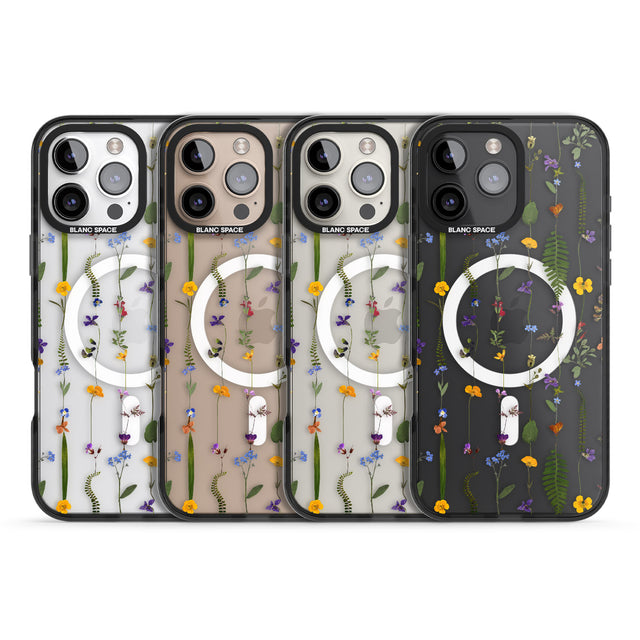 iPhone 16 Pro Max Wildflower Chain Black Impact Phone Case