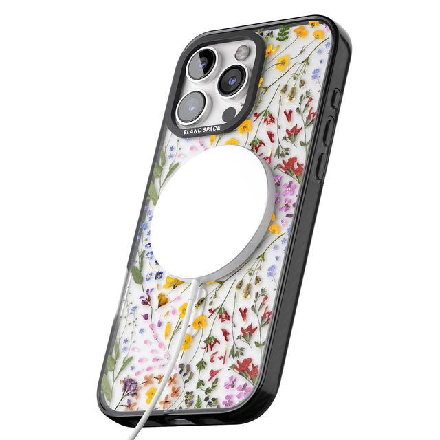 iPhone 16 Pro Max Wildflower Black Impact Phone Case