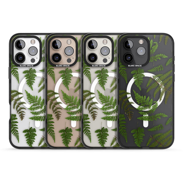 iPhone 16 Pro Max Leafy Ferns Black Impact Phone Case