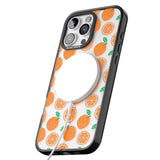 iPhone 16 Pro Max Orange Pattern Black Impact Phone Case