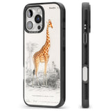 iPhone 16 Pro Max Vintage Girafe Art Black Impact Phone Case