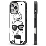 iPhone 16 Pro Max Girl Boss Black Impact Phone Case