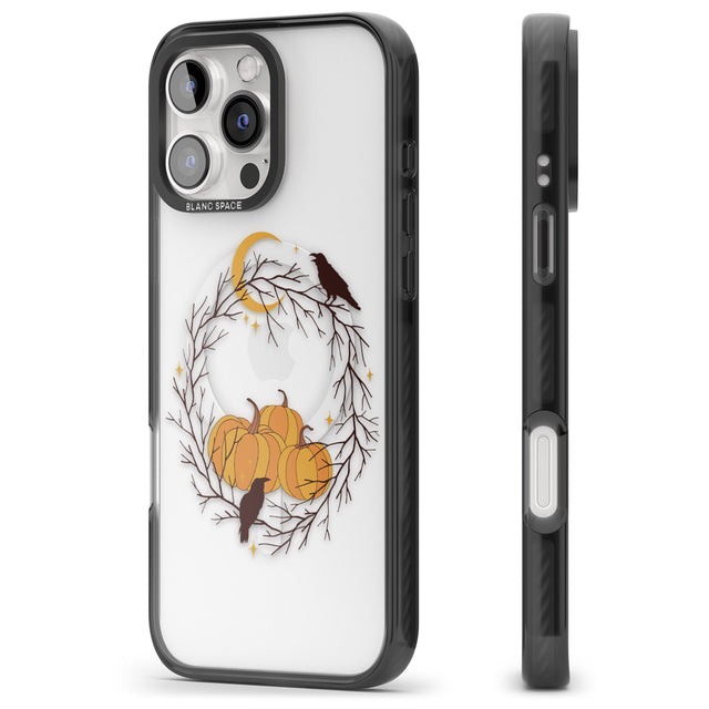 iPhone 16 Pro Max Pumpkin Patch Black Impact Phone Case