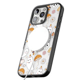 Cute Ghost and Skulls Pattern Black Impact Magsafe Phone Case for iPhone 16 Pro, iPhone 16 Pro Max