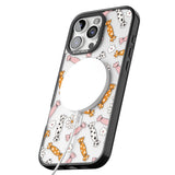 Floral Candy Black Impact Magsafe Phone Case for iPhone 16 Pro, iPhone 16 Pro Max